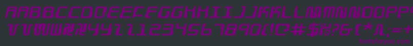 Droidloverei Font – Purple Fonts on Black Background
