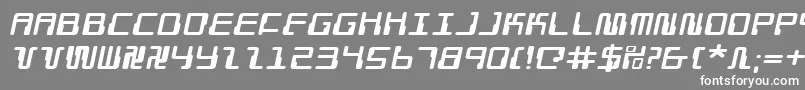 フォントDroidloverei – 灰色の背景に白い文字