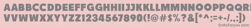 Race1BranntNcv Font – Gray Fonts on Pink Background