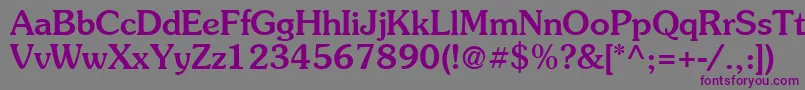 Suevermeer5Mediumsh Font – Purple Fonts on Gray Background