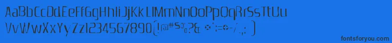 Zrnicgaunt Font – Black Fonts on Blue Background