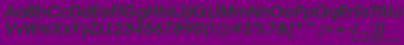 AvanteintBolditalic Font – Black Fonts on Purple Background