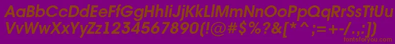 More about AvanteintBolditalic Font AvanteintBolditalic Font – Brown Fonts on Purple Background