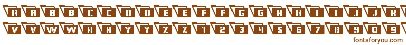 Eyesonlyleft Font – Brown Fonts on White Background