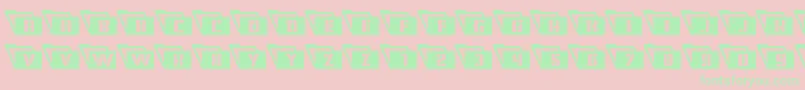 Eyesonlyleft Font – Green Fonts on Pink Background