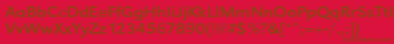 Urwgrotesktextwid Font – Brown Fonts on Red Background