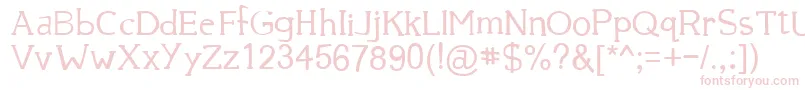 39 Font – Pink Fonts on White Background