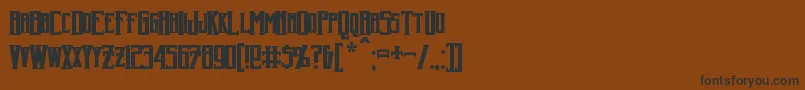 HarkerBold Font – Black Fonts on Brown Background