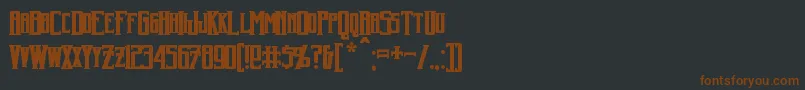 HarkerBold Font – Brown Fonts on Black Background