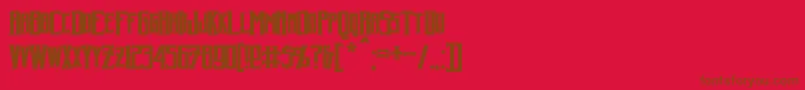 fuente HarkerBold – Fuentes Marrones Sobre Fondo Rojo