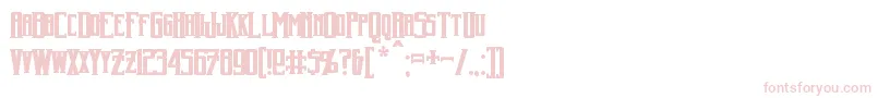 HarkerBold-Schriftart – Rosa Schriften auf weißem Hintergrund