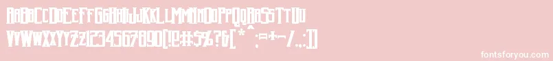 HarkerBold Font – White Fonts on Pink Background