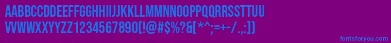 Шрифт Bebasneue – синие шрифты на фиолетовом фоне