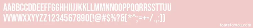 Bebasneue Font – White Fonts on Pink Background