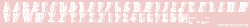 Oldlettresombrees Font – White Fonts on Pink Background