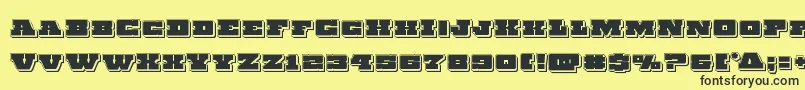 Chicagoexpresspunch Font – Black Fonts on Yellow Background