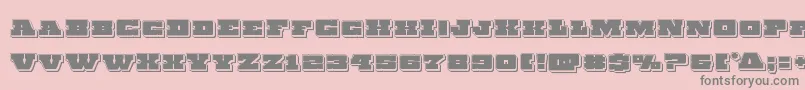 Chicagoexpresspunch Font – Gray Fonts on Pink Background