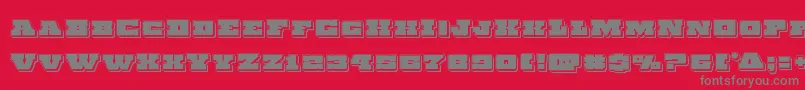 Chicagoexpresspunch Font – Gray Fonts on Red Background