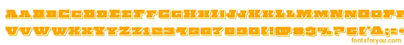 Chicagoexpresspunch Font – Orange Fonts on White Background