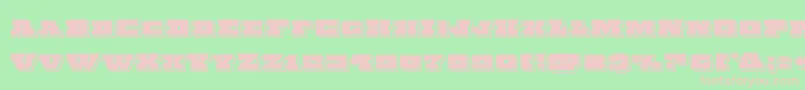 Chicagoexpresspunch Font – Pink Fonts on Green Background