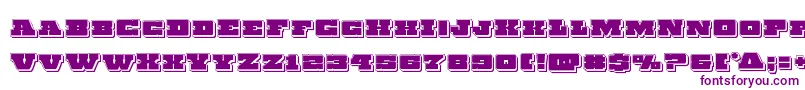 Chicagoexpresspunch Font – Purple Fonts on White Background