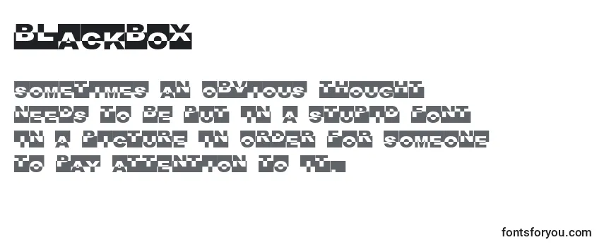 BlackBox Font