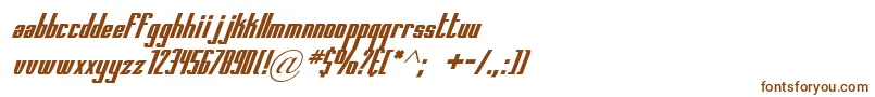 Fonte Printedcircuitboarditalic – fontes marrons