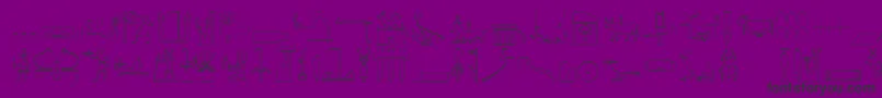 fuente TheNileSong – Fuentes Negras Sobre Fondo Morado