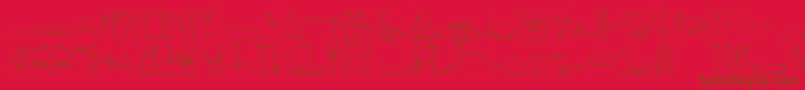 En savoir plus sur la police TheNileSong Police TheNileSong – polices brunes sur fond rouge