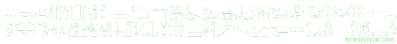 TheNileSong-fontti – vihreät fontit