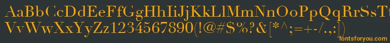 Шрифт LinotypeDidotLtRoman – оранжевые шрифты на чёрном фоне