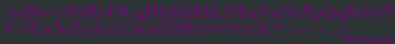 Шрифт LinotypeDidotLtRoman – фиолетовые шрифты на чёрном фоне
