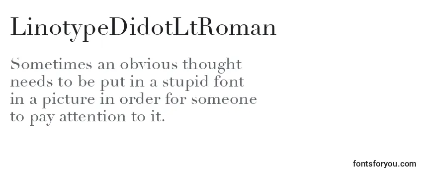Шрифт LinotypeDidotLtRoman