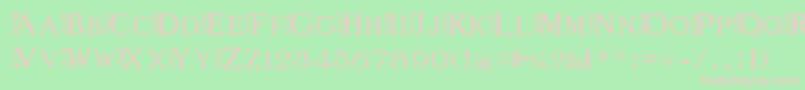 FlowerGarden Font – Pink Fonts on Green Background