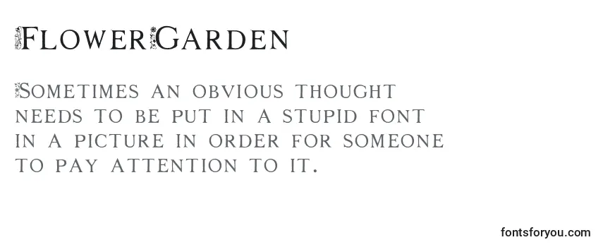 Review of the FlowerGarden Font