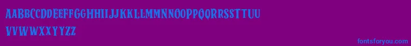 SparkPlugSerifDemo Font – Blue Fonts on Purple Background