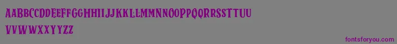 SparkPlugSerifDemo Font – Purple Fonts on Gray Background