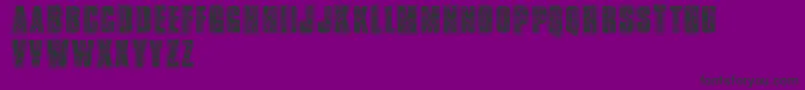 Vtksbandana Font – Black Fonts on Purple Background