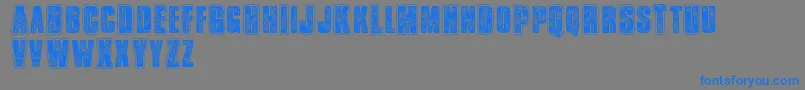 Vtksbandana Font – Blue Fonts on Gray Background