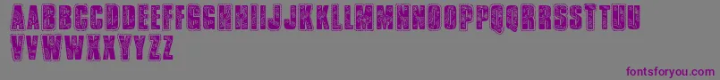 Vtksbandana Font – Purple Fonts on Gray Background