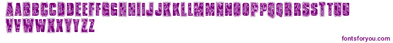 Vtksbandana-Schriftart – Violette Schriften auf weißem Hintergrund