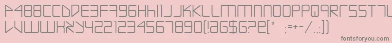 Escape ffy Font – Gray Fonts on Pink Background