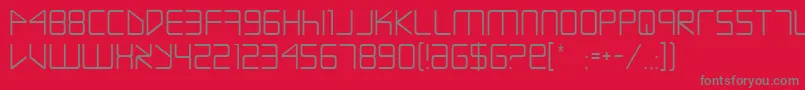Подробнее о шрифте Escape ffy Шрифт Escape ffy – серые шрифты на красном фоне