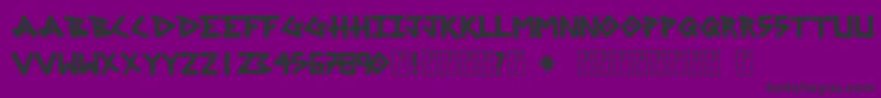 フォントSrgMarker – 紫の背景に黒い文字