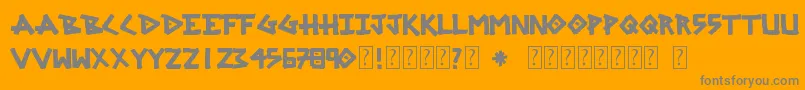 SrgMarker Font – Gray Fonts on Orange Background