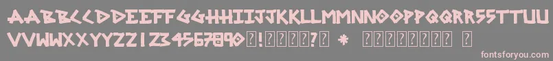 SrgMarker Font – Pink Fonts on Gray Background