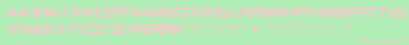 SrgMarker Font – Pink Fonts on Green Background