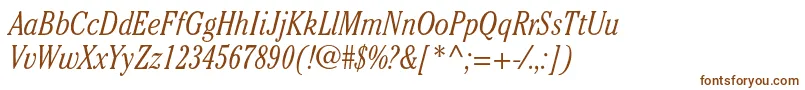 Шрифт CheltenhamstdLightcondit – коричневые шрифты
