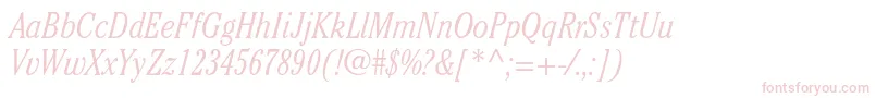 CheltenhamstdLightcondit Font – Pink Fonts on White Background