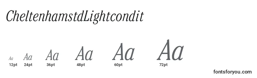 CheltenhamstdLightcondit Font Sizes